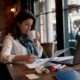 Marketing analyst reviewing campaign reports