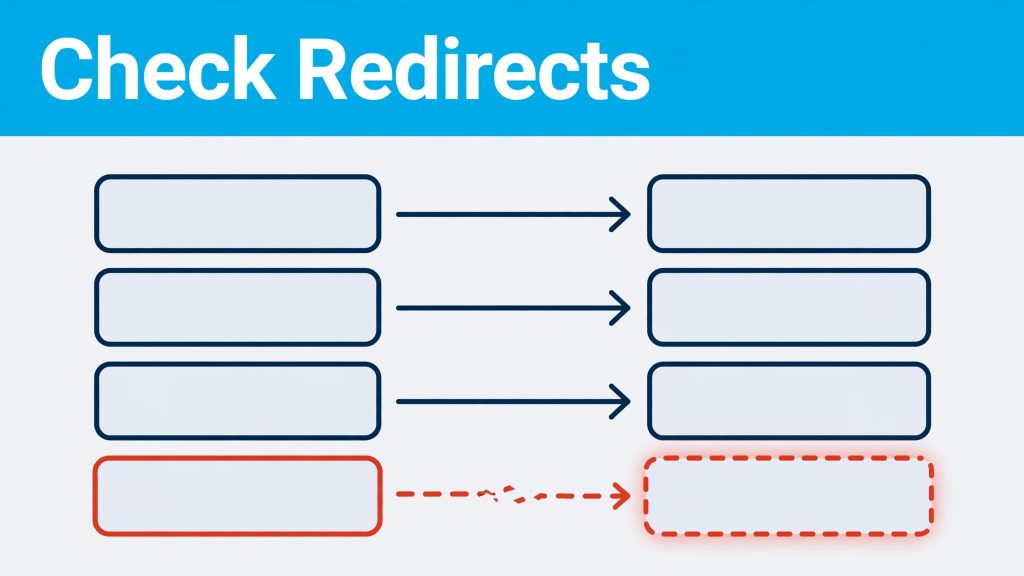 SEO redirect checks