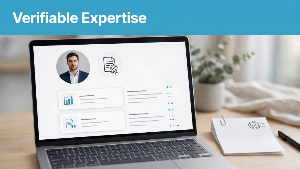 B2B author pages