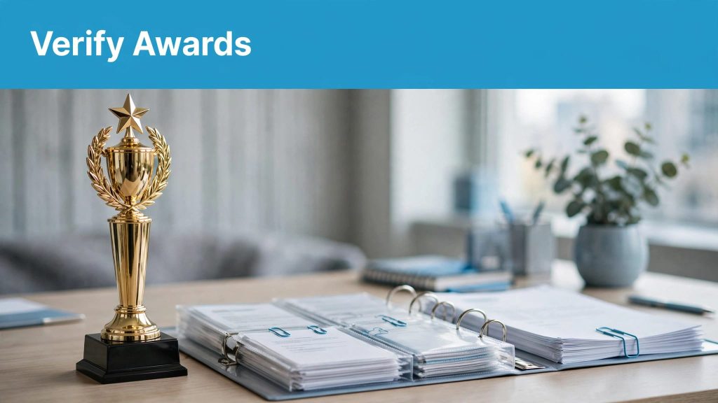 B2B awards pages
