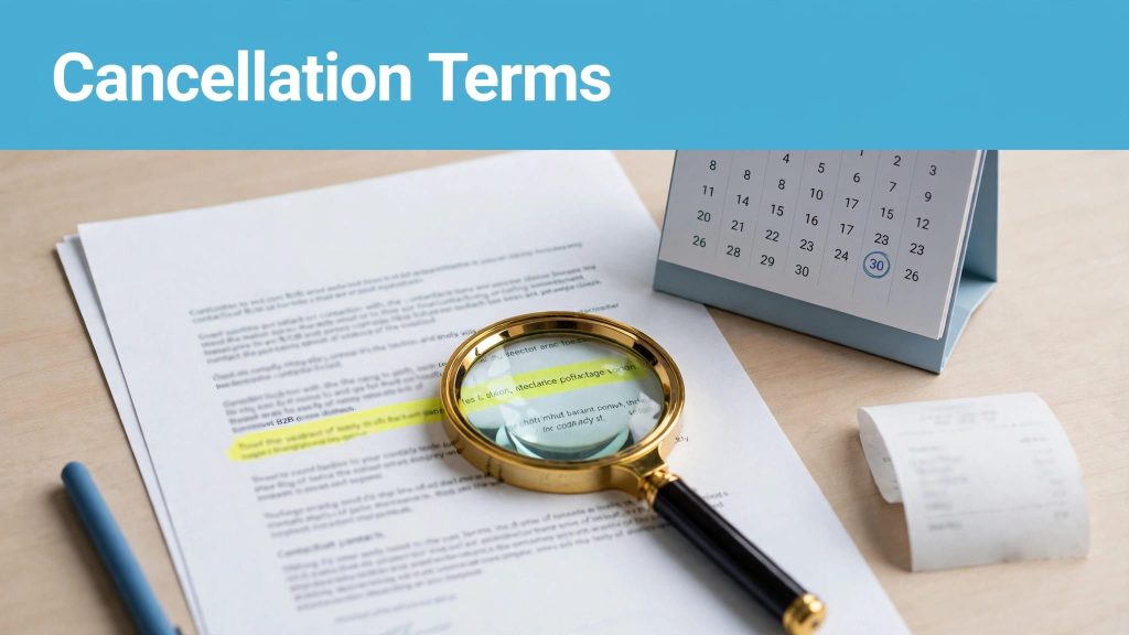 B2B cancellation terms