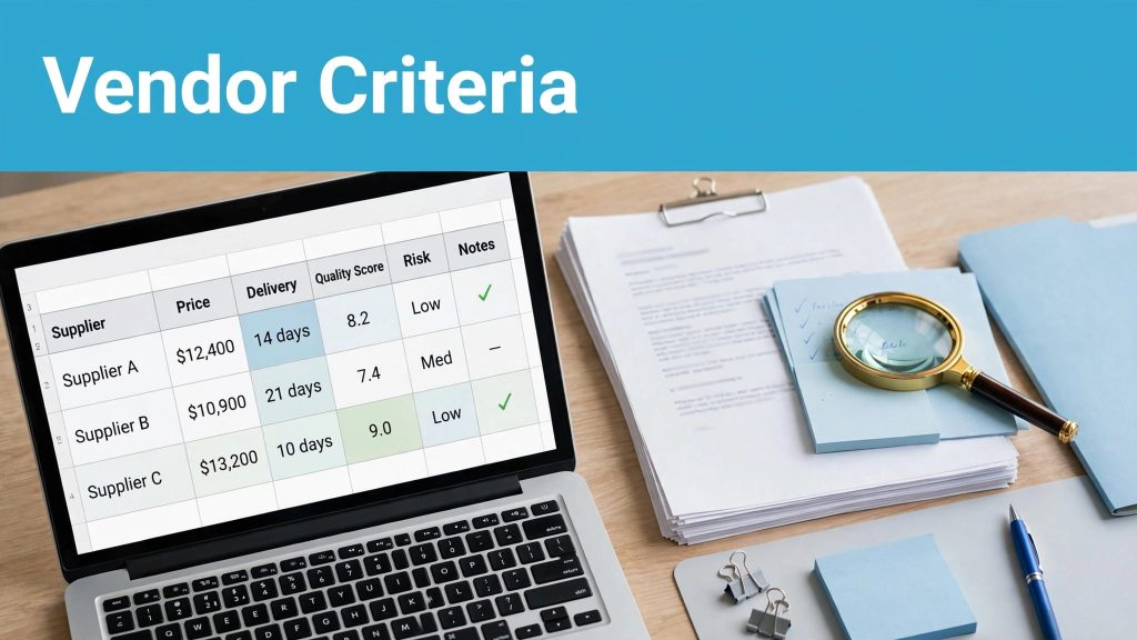 vendor evaluation criteria